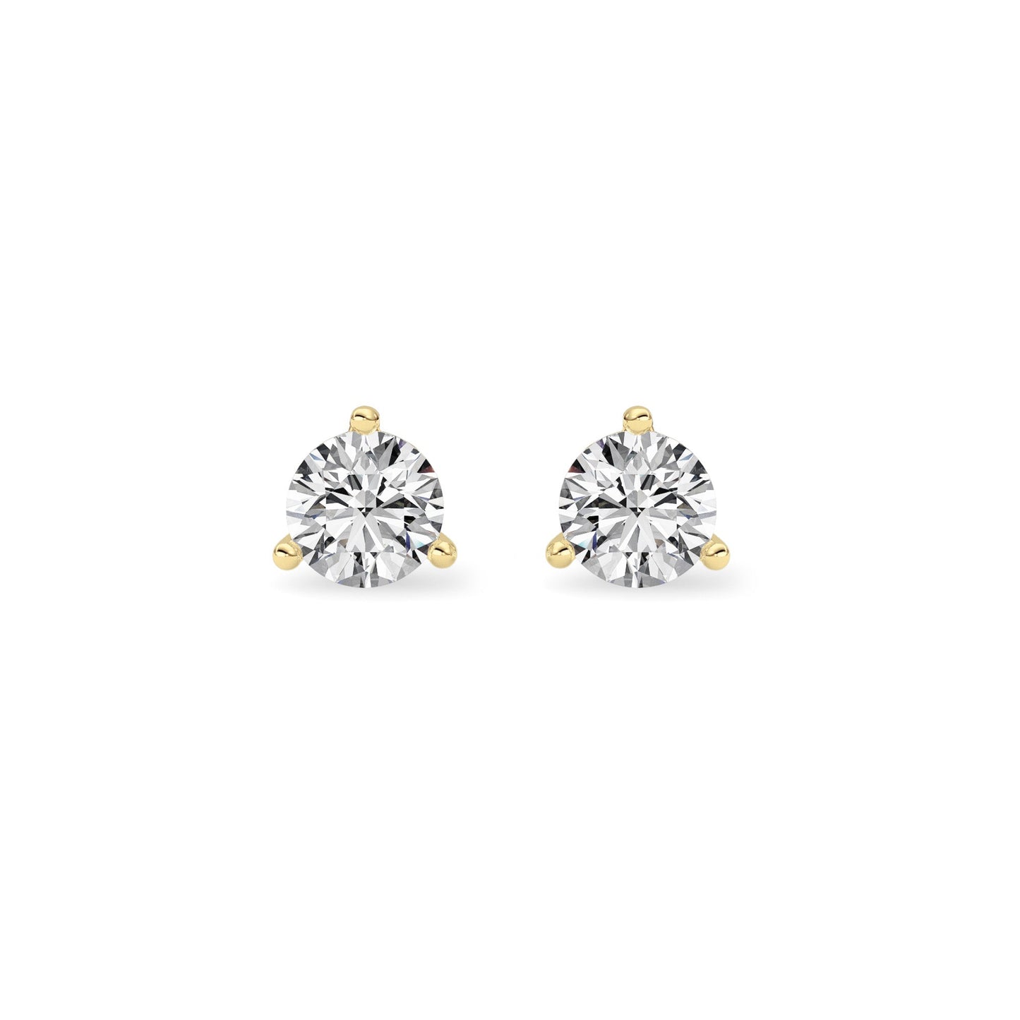14kt yellow gold/0.75/push-back/top