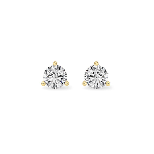 14kt yellow gold/1.00/push-back/top