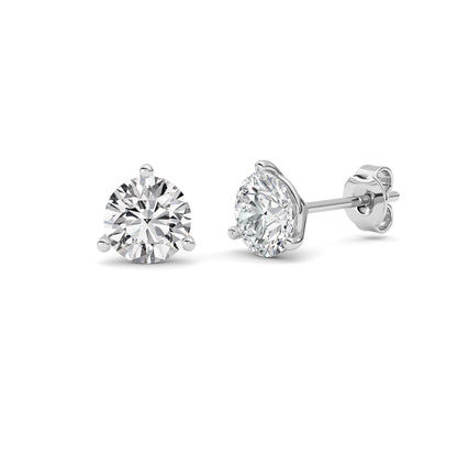 14kt white gold/2.00/push-back/side