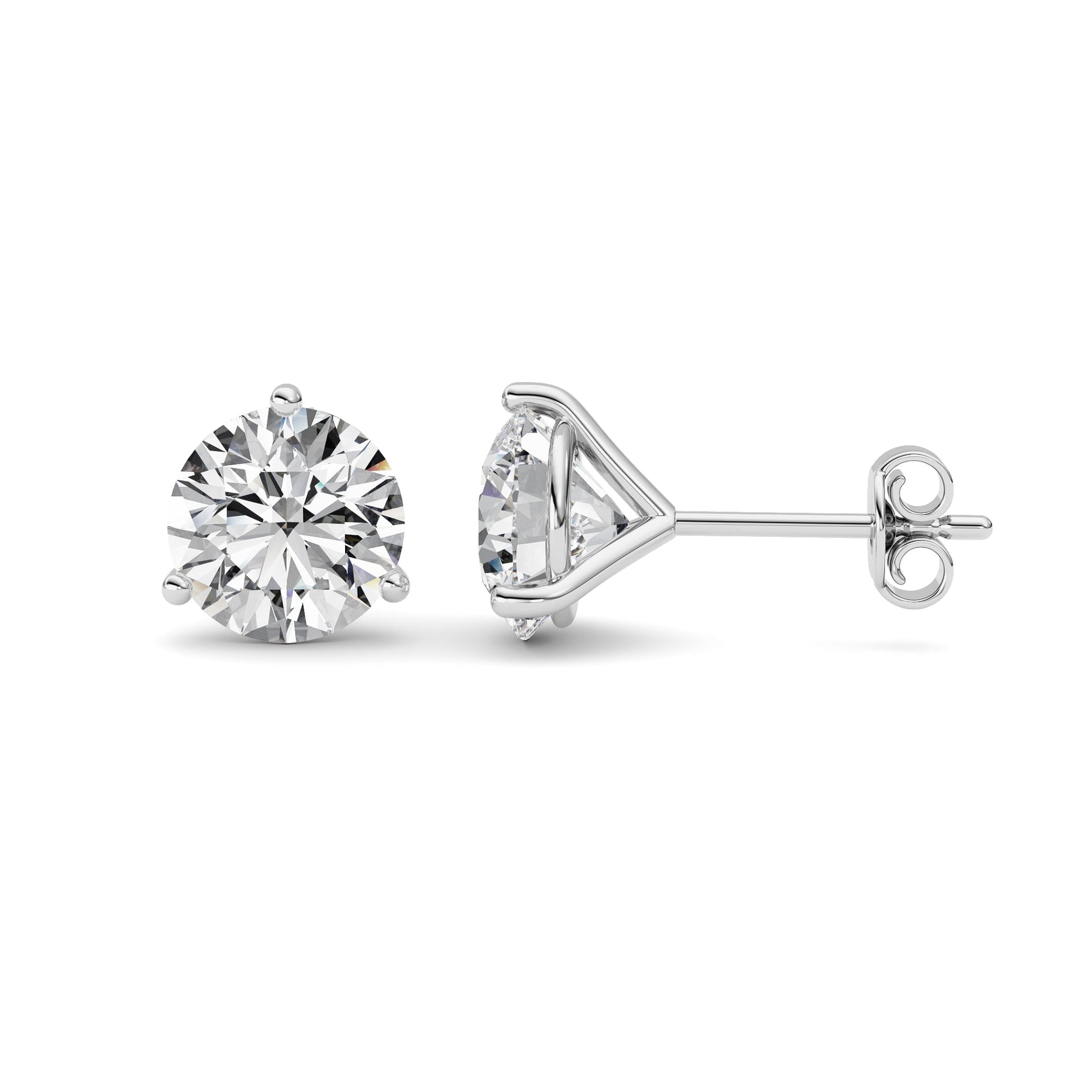 14kt white gold/4.00/push-back/side