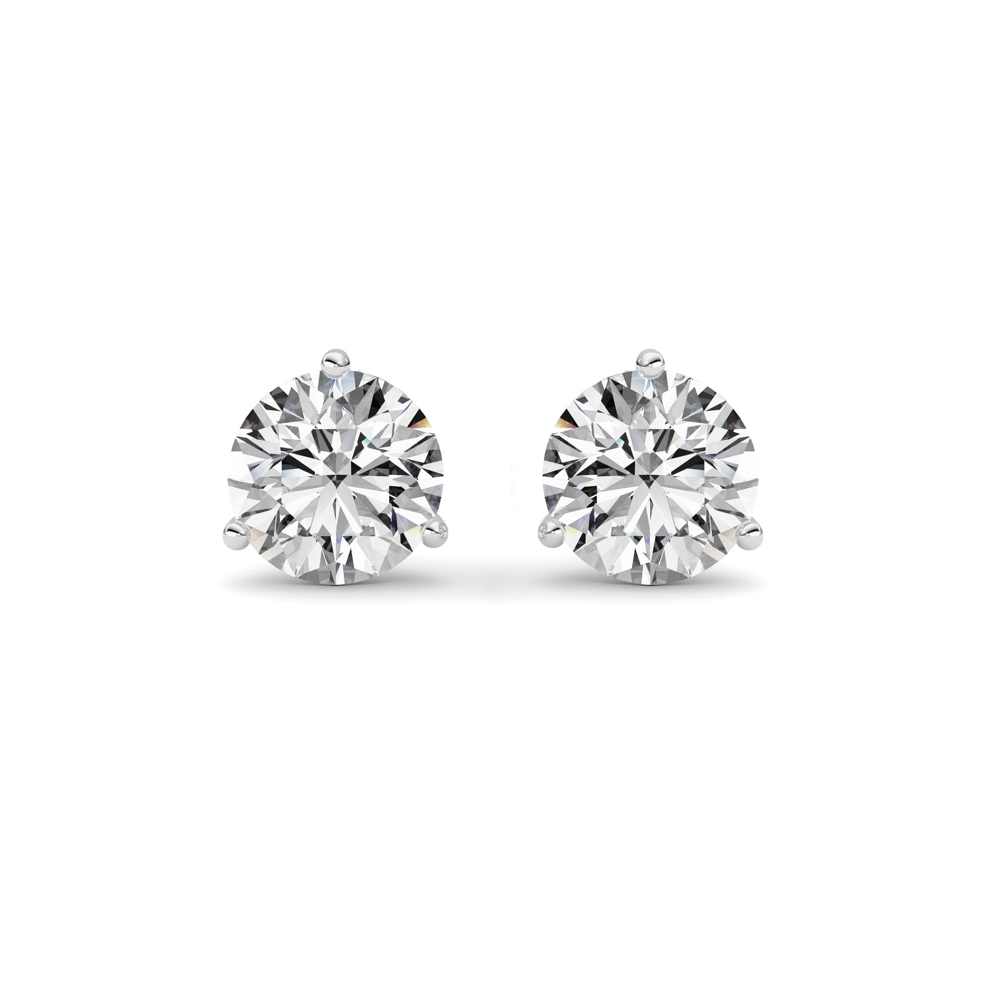 14kt white gold/4.00/push-back/front