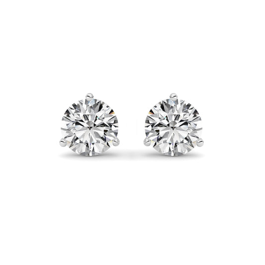 14kt white gold/3.50/push-back/front