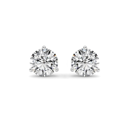 14kt white gold/2.50/push-back/front