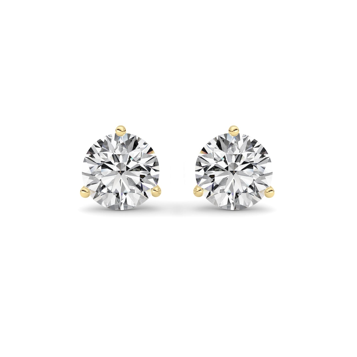 14kt yellow gold/3.00/push-back/top
