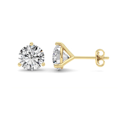 14kt yellow gold/3.00/push-back/side