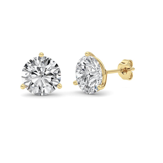 14kt yellow gold/5.00/push-back//top