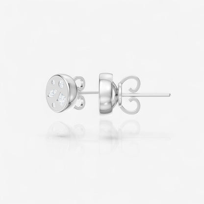 14kt white gold/front