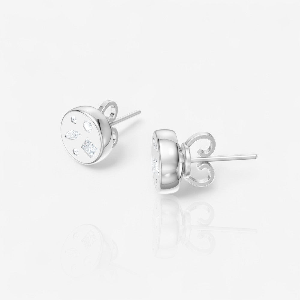 14kt white gold/side