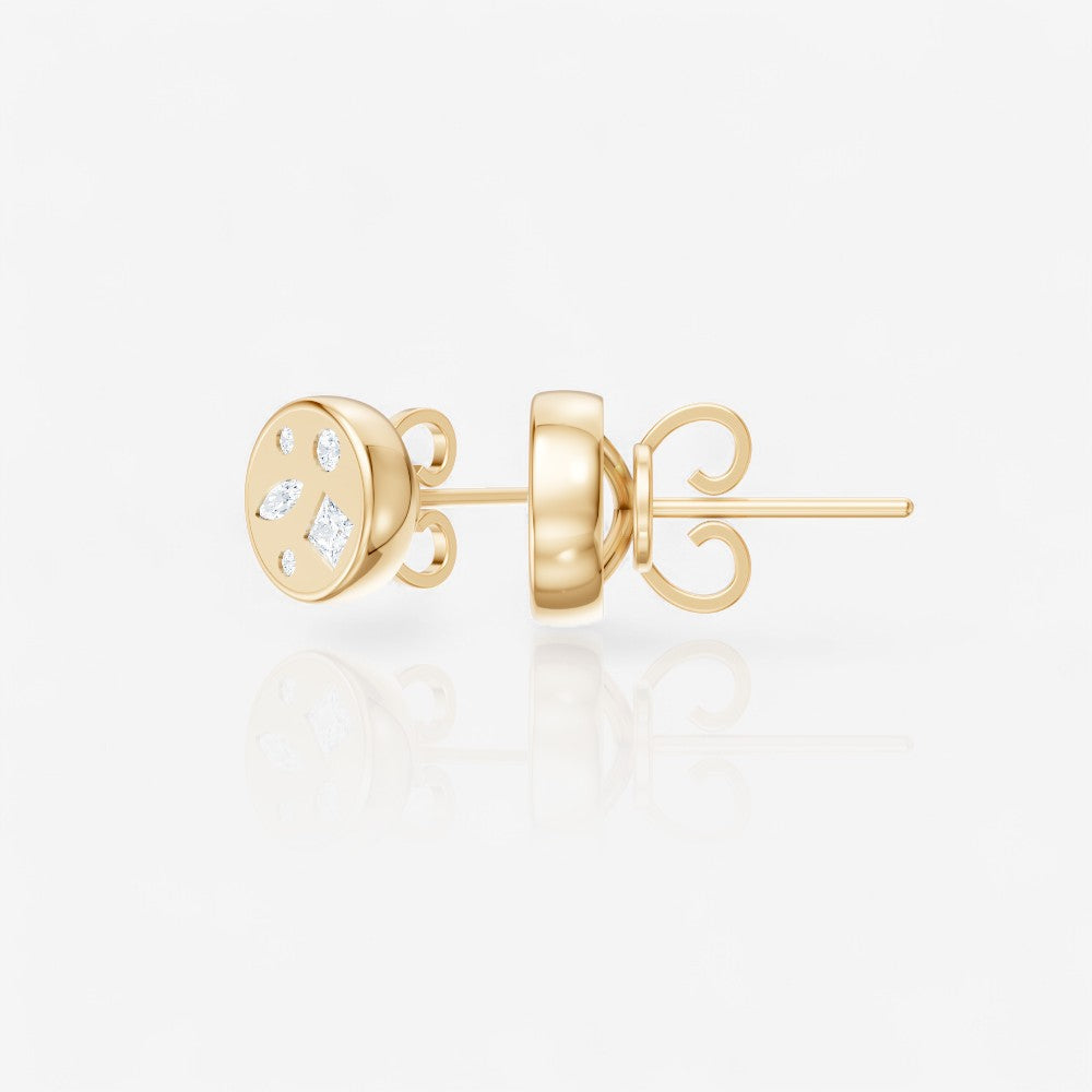 14kt yellow gold/front