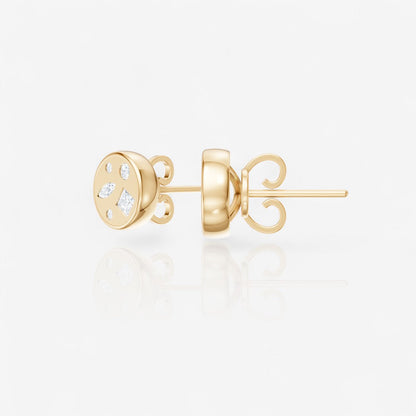14kt yellow gold/front