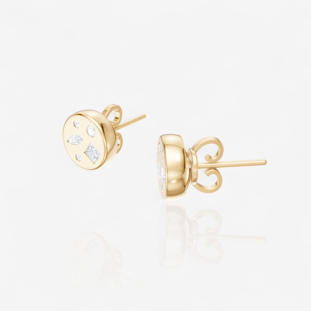14kt yellow gold/side