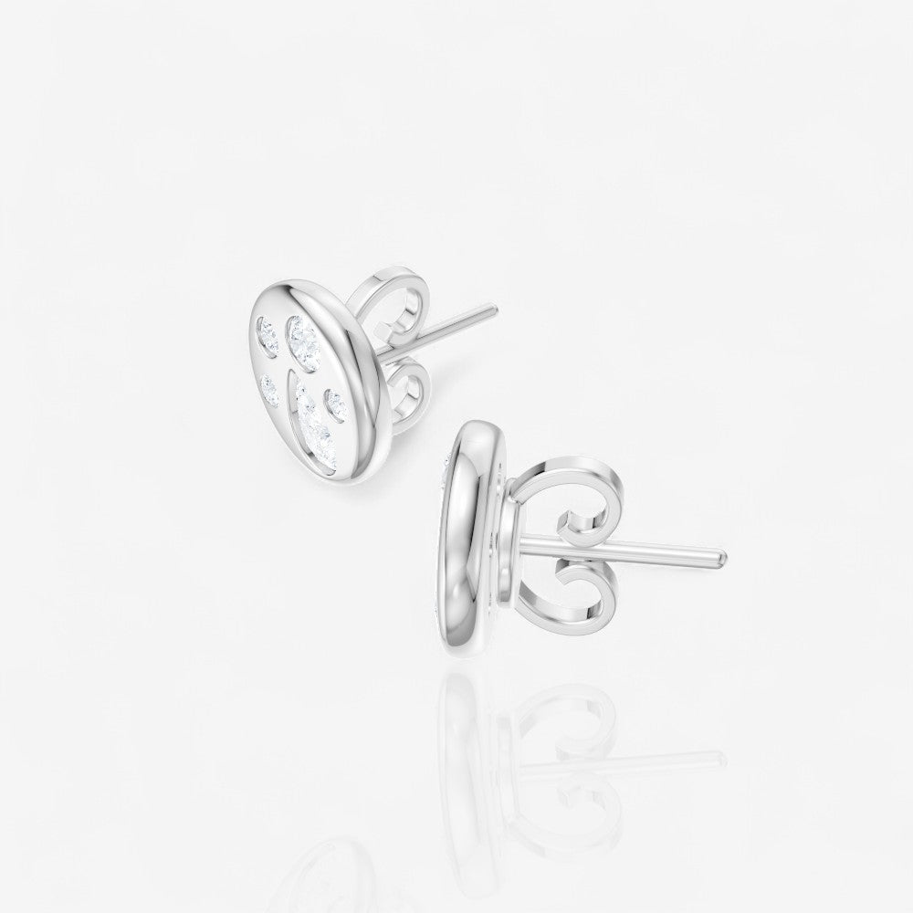 14kt white gold/side