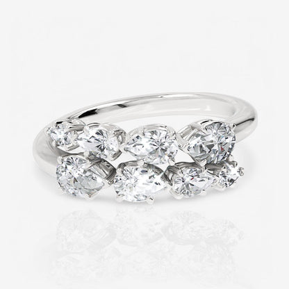 14kt white gold/18kt white gold/platinum/1.00/top