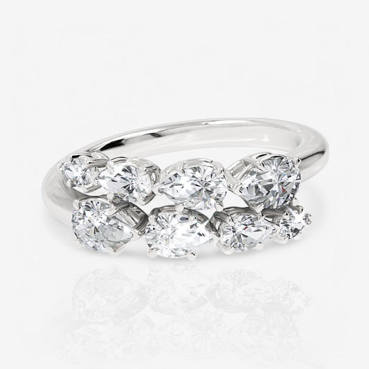 14kt white gold/18kt white gold/platinum/1.00/top