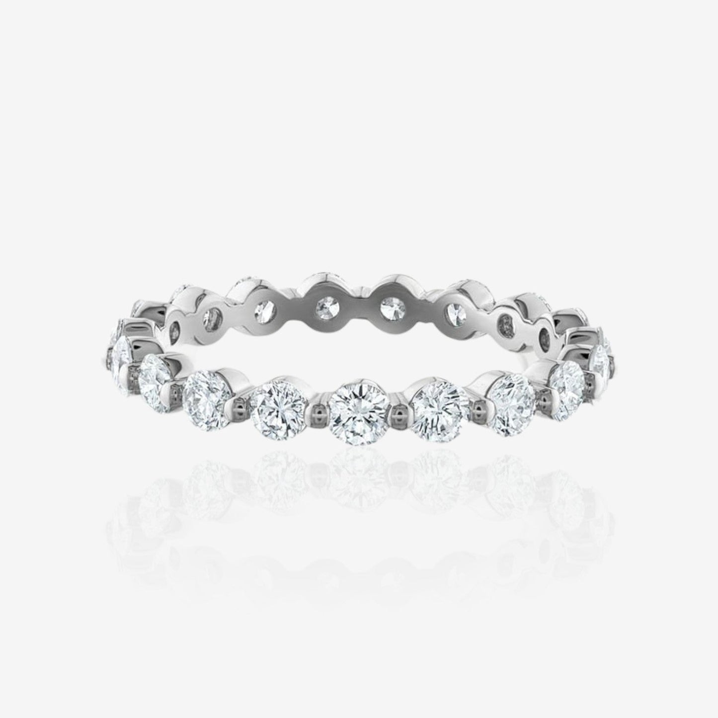 14kt white gold/18kt white gold/platinum/1.00/4/4.5/5/5.5/6/6.5/7/7.5/8/top