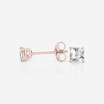 18kt rose gold/0.60/0.80/1.00/push-back/screw-back/side