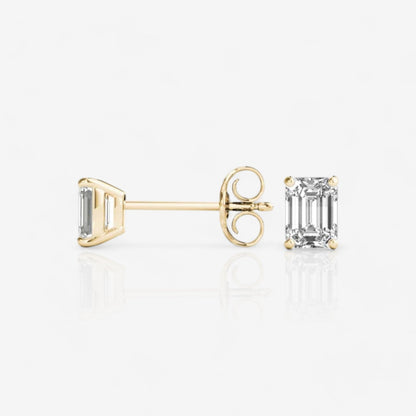 18kt yellow gold/0.60/0.80/1.00/push-back/screw-back/side