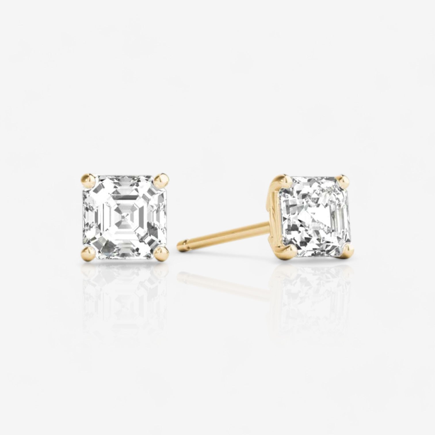 18kt yellow gold//0.60/0.80/1.00/push-back/screw-back/top