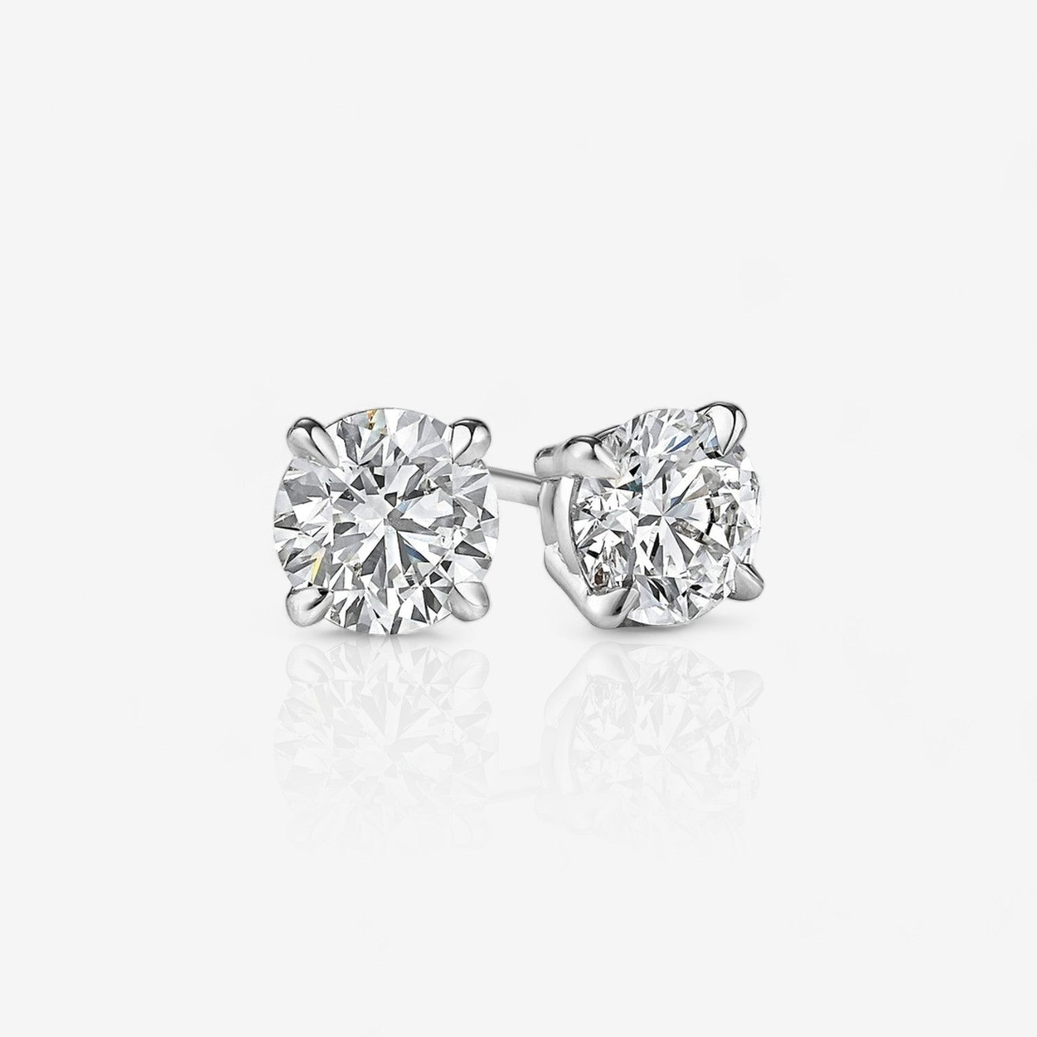 14kt white gold/18kt white gold/platinum/0.25/0.33/0.50/0.75/1.00/1.50/2.00/2.50/3.00/4.00/push-back/jumbo-back/screw-back/top