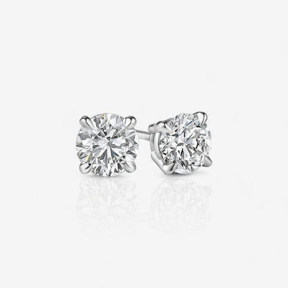 14kt white gold/18kt white gold/platinum/0.25/0.33/0.50/0.75/1.00/1.50/2.00/2.50/3.00/4.00/push-back/jumbo-back/screw-back/top
